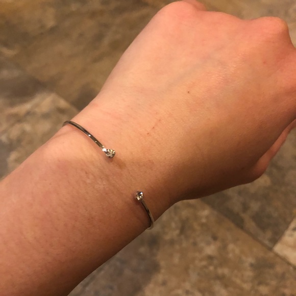 BOGO FREE Silver cuff bracelet bangle NWT - Picture 3 of 5